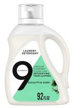 9 Elements Liquid Laundry Detergent, Eucalyptus Scent 92 Fl. Oz. - £23.41 GBP