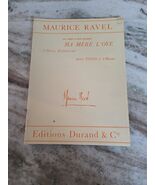 Maurice Ravel Ma Mere L&#39;Oye 5 Pieces Enfantines Transription Piano Duran... - $11.88