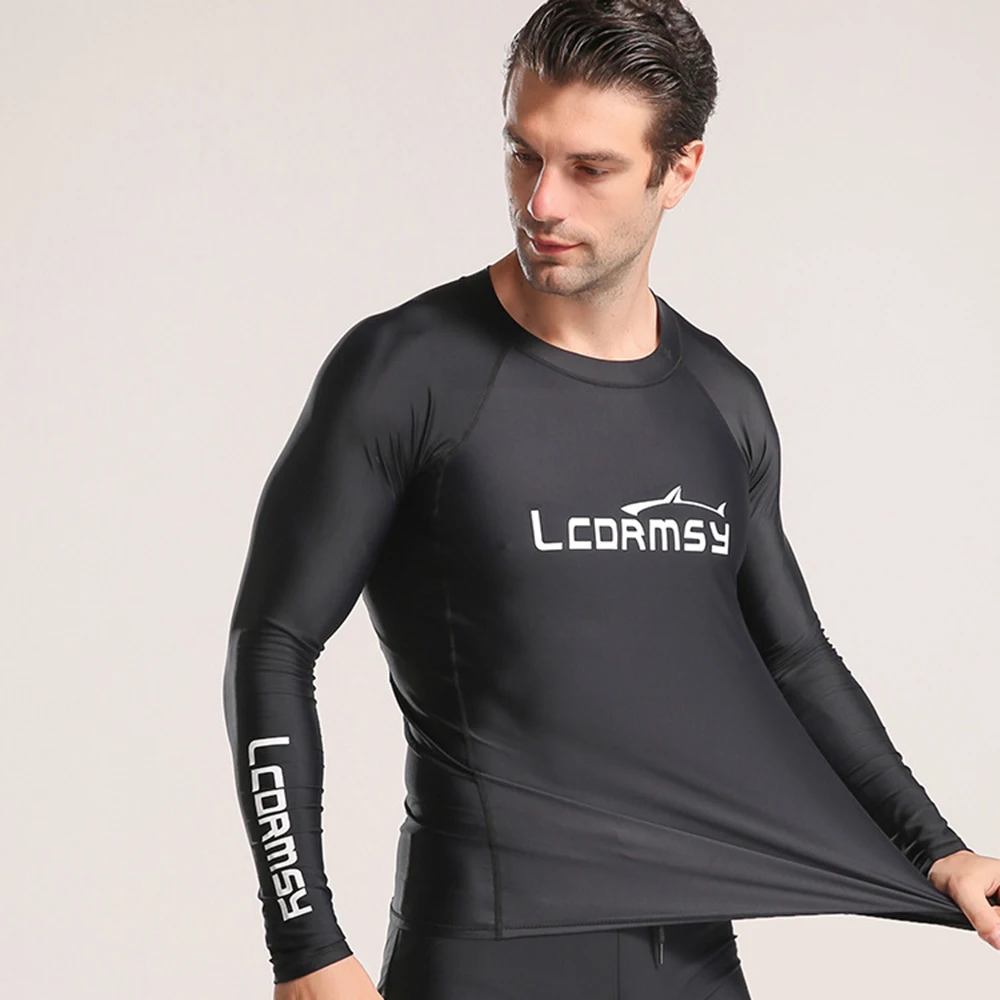 Men s fashion plus size 3xl 6xl high stretch comfort shirts long sleeve surf tops 2022 thumb200
