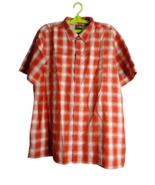 The North Face Shirt Mens XL Red White Plaid Short Sleeve Hiking Outdoor... - $19.79