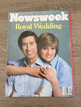 Vintage Newsweek Magazine 1981 Royal Wedding Diana Charles Newsstand Issue - £9.59 GBP