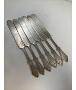 Reed &amp; Barton “Gem” Silver-Plate Master Butter Knife 8.25” Set Of 6 - $64.30