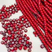 8 mm venezianische weiße Herz Handel Perlen Halskette 24 Zoll langer Strang - $585.79 MXN
