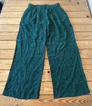 Elevenses Anthropologie Women’s Silk Dress pants size 4 Green S7x1 - $47.52
