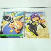 GARFIELD Mead Spiral Notebook COMIC STRIP Lot Of 2 1978 Bumper Cars Skating - $351.94 MXN