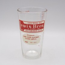 Lewis Brothers &amp; Sons Küche Angebot Bier Bierglas Pittsburgh Pennsylvania - £35.28 GBP