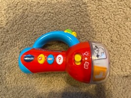 Vtech Spin and Learn Multi-colored Red Interactive flashlight. EUC - $12.19