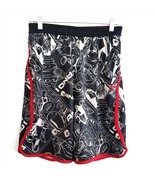 AND1 Black Comic Strip Style Basketball Athletic Shorts Boys Youth XL 14-16 - £15.82 GBP