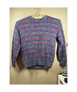 Vintage Finalist Knit Sweater 80s 90s Cosby Ugly Biggie Smalls Mens Size... - $818.55 MXN
