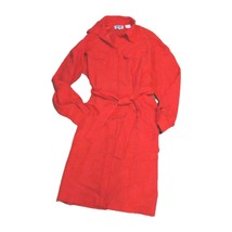 QPS Coral Belted Shirt Dress with Pockets – Size 14 Classic - $7.92