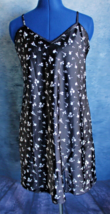 Wild Fable Black Lace Trim Slip Dress Floral Print Women&#39;s Size Medium - £6.85 GBP