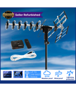 HD TV Antenna for 2TVS Outdoor Antenna 4K 360 Degree Rotation + Remote C... - $43.23 CAD
