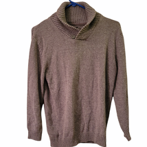 Boy&#39;s Gray Knit Shawl Neck Dress Up Sweater Large 12/14  - $9.89