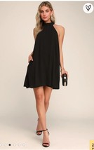 Lulus Mini Halter Swing Little Black Dress XSmall XS - £33.35 GBP