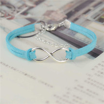 OBSEDE Fashion infinity Rope bracelet Hand-woven 15 Color silver Color Korean Ve - £8.10 GBP