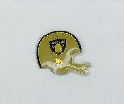 Vintage LA Raiders NFL Helmet Hat Pin Back 1980s Football Oakland - $12.82