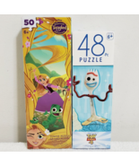 NEW Toy Story 4 FORKY AND Rapunzel&#39;s Tower Jigsaw Puzzles  48 &amp; 50 piece... - £6.67 GBP