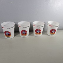 Happy 50th Birthday Bugs Bunny Vintage Warner Bros 4 Plastic Cups 1990 - $10.70