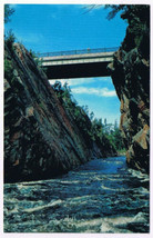 Postcard Sault Ste Marie Ontario Montreal River Gorge Trans Canada Highway - $2.73