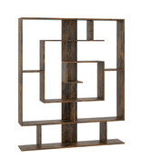 7-Tier Bookshelf Open Display Shelf Rack for Home Office-Rustic Brown - ... - $2,574.09 MXN