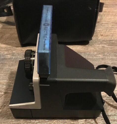 Polaroid Pronto! B Black Land Instant Camera With Manual Flash Bars Photography Item image 8