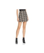 Aqua Womens L Black Gold Houndstooth Printed A Line Mini Skirt NWT CN69 - $37.63 CAD