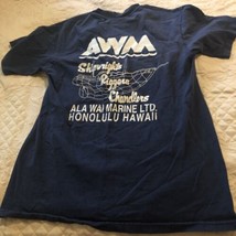 Vintage 1990's Hawaii t-shirt Ala Wai Marine Honolulu Unisex Made USA graphic - $47.52