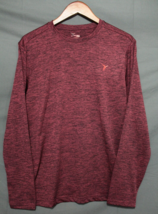 NEW Men&#39;s Go-Dry Old Navy Active Long Sleeve Shirt Red Heather Medium - $13.85