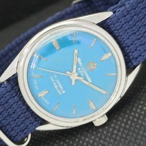 Mechanical Henri Sandoz &amp; Fils Vintage Swiss Mens Sky Blue Watch 550g-a291160-6 - £19.60 GBP