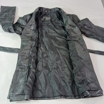 Outbrook Women's Jacket Black Belted Fit Genuine Leather Button Jacket Sz Small image 8