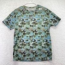 New Lucky Brand Mens Printed Palm Tree T Shirt Size Medium  Beach Short ... - £17.08 GBP