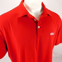 Ralph Lauren RLX USGA Men Red Golf Polo Shirt Sz XL - £26.37 GBP