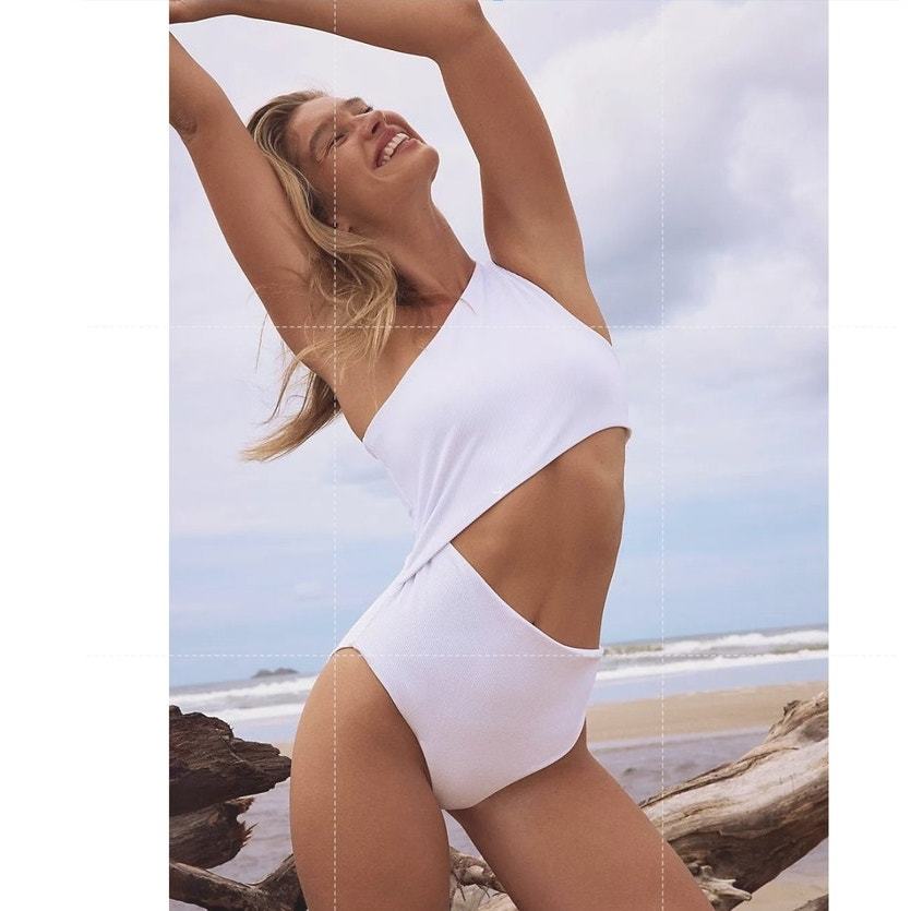 New Anthropologie Beach Riot Celina One-Piece Ribbed Cutout Swimsuit $14... - $79.20
