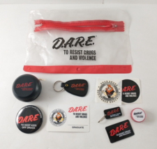 Vintage D.A.R.E Anti Drug PSA Lot Yo Yo, Keychain, Magnet, Button, Sticker + Bag - £32.20 GBP