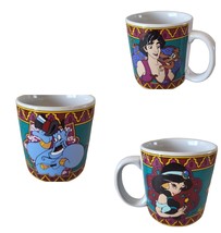 Disney Classics Aladdin Jasmine Genie Abu 12 oz Coffee Mug Tea Cup Ceramic - £13.93 GBP
