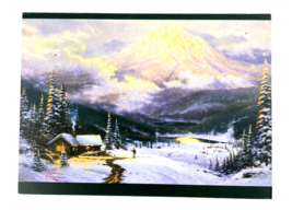 Thomas Kinkade Blank Greeting Cards The Warmth of Home 2005 Cabin on Sno... - £9.74 GBP