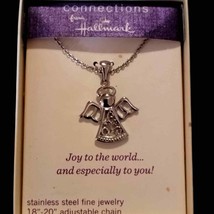 NIB Hallmark Connections gorgeous silver angel necklace - £19.35 GBP