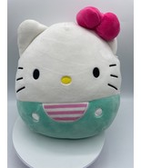 Squishmallow Sanrio Hello Kitty Cat 8&quot; Plush Stuffed Animal Doll Teal/Green - £5.69 GBP