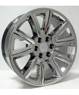 Chevy 20&quot; Chrome with Chrome Insert Wheels Rims for 2000-2024 Tahoe Subu... - £951.79 GBP