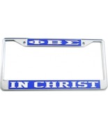 Phi Beta Sigma Fraternity License Plate Frame Silver Frame Car/Truck  IN... - €21,42 EUR