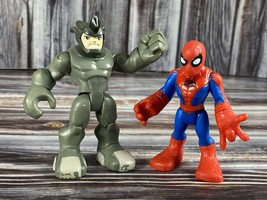 Playskool Marvel Super Heroes Action Figure - Spider-Man &amp; Rhino - £7.28 GBP