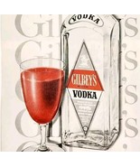 1958 Gilbey&#39;s Vodka Liquor Bloody Mary Advertisement Distillery National... - $27.15 CAD