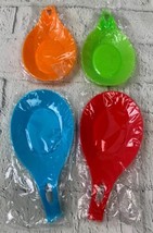 Silicone Spoon Rest Pack of 4 BPA Free Flexible Silicone Kitchen Utensil Rest - £11.62 GBP