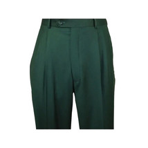 Men Apollo King Band Collarless Church Suit Mandarin 5 Hidden Buttons AG59 Green image 12