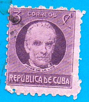 Used Cuba Postage Stamp (1917) 3c Jose de la Luz Caballeo - Scott 267 - $3.99