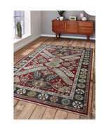 Glitzy Rugs 6 x 9 ft. Hand Knotted Sumak Wool Area Rug Red Charcoal - Or... - €391,36 EUR
