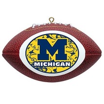 Michigan Wolverines Christmas Ornament 3 inch Football NCAA Lic NEW - £10.42 GBP