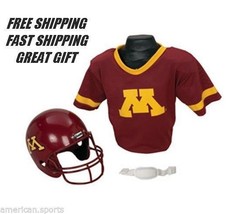 Minnesota Golden Gophers Boys 5-8 Football Helmet &amp; Jersey Set FREE SHIPPING NEW - £44.51 GBP