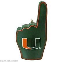 Miami Hurricanes Basketball Football Sports Christmas Ornament #1 Finger - $14.66