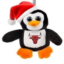 Chicago Bulls Basketball Big Eye Plush Penguin 3&quot; XMAS  ornament  New - £8.75 GBP